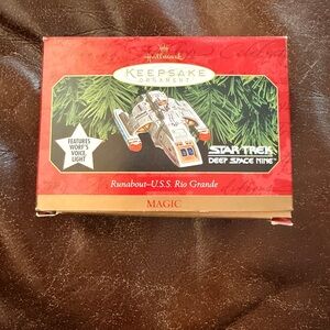 Hallmark Keepsake Ornament - Red and Gold Starship